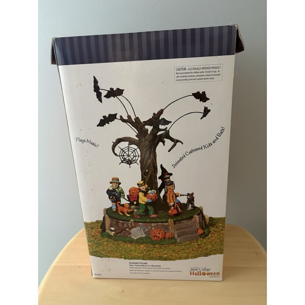 Dept 56 Halloween Costume Parade Motion & Sound #55201 VIDEO snow village